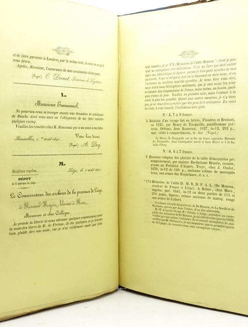 [Catalogue Fortsas] Documents et particularits historiques sur le Catalogue du Comte de Fortsas